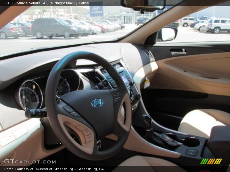 Midnight Black / Camel 2013 Hyundai Sonata GLS