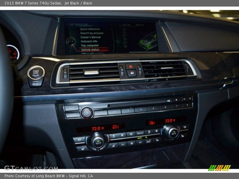 Jet Black / Black 2013 BMW 7 Series 740Li Sedan
