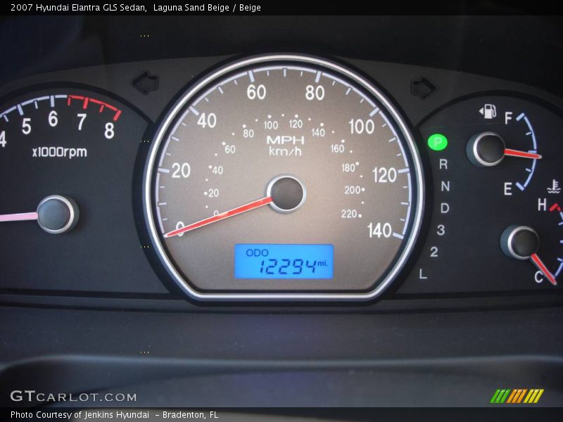 Laguna Sand Beige / Beige 2007 Hyundai Elantra GLS Sedan