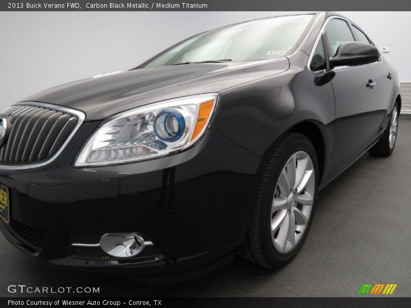 Carbon Black Metallic / Medium Titanium 2013 Buick Verano FWD