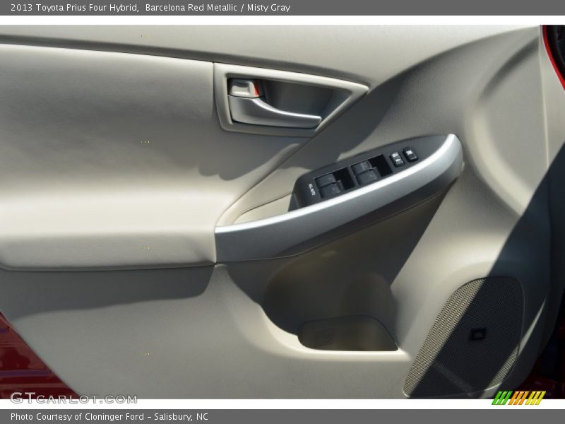Barcelona Red Metallic / Misty Gray 2013 Toyota Prius Four Hybrid