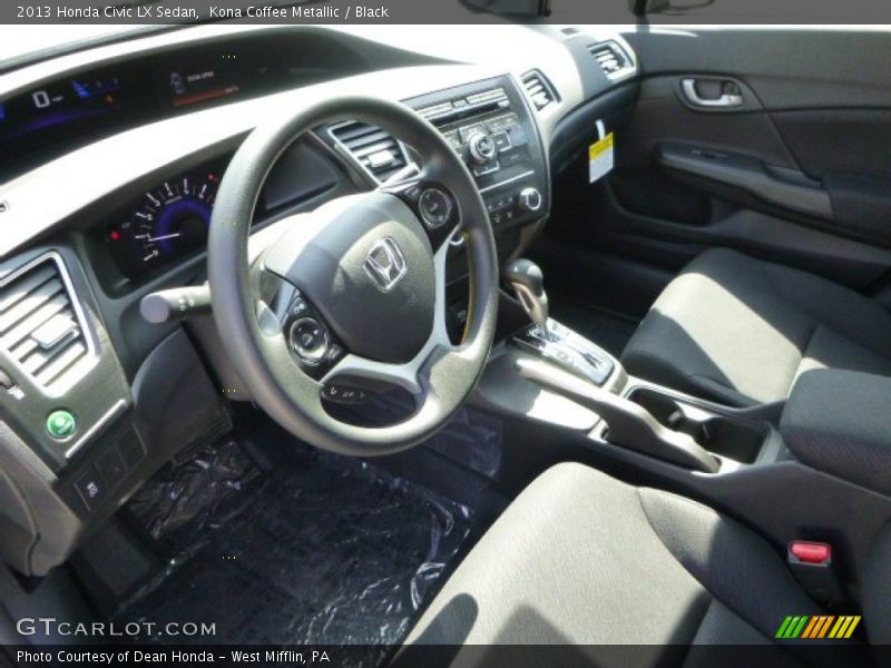 Kona Coffee Metallic / Black 2013 Honda Civic LX Sedan
