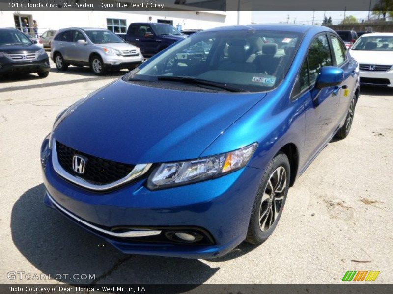 Front 3/4 View of 2013 Civic EX-L Sedan