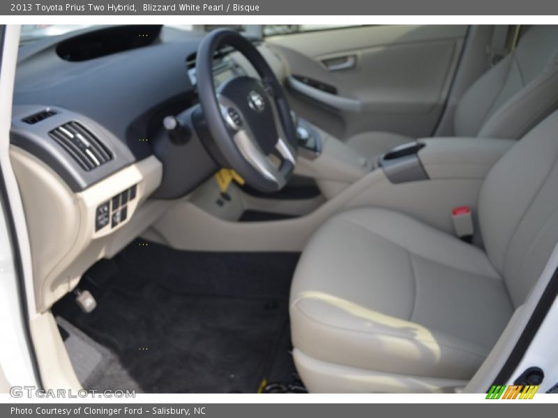 Blizzard White Pearl / Bisque 2013 Toyota Prius Two Hybrid