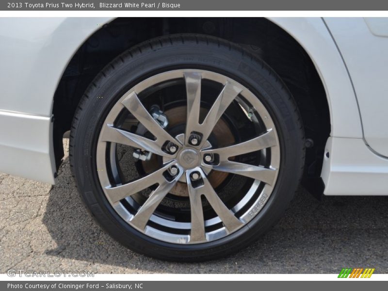 Blizzard White Pearl / Bisque 2013 Toyota Prius Two Hybrid