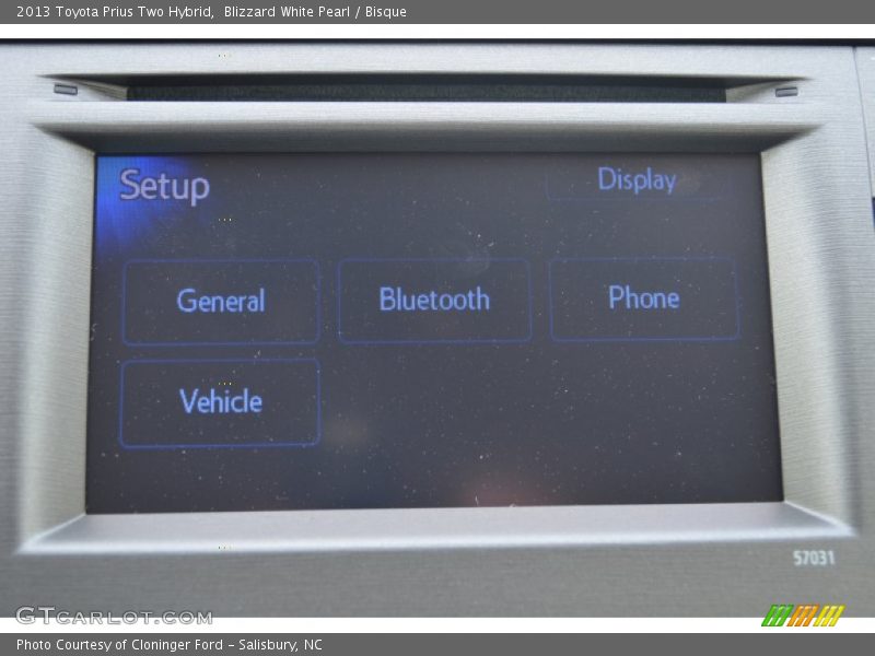 Blizzard White Pearl / Bisque 2013 Toyota Prius Two Hybrid