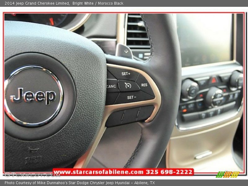 Bright White / Morocco Black 2014 Jeep Grand Cherokee Limited