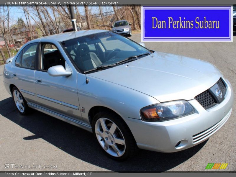 Molten Silver / SE-R Black/Silver 2004 Nissan Sentra SE-R Spec V