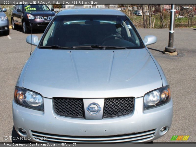 Molten Silver / SE-R Black/Silver 2004 Nissan Sentra SE-R Spec V