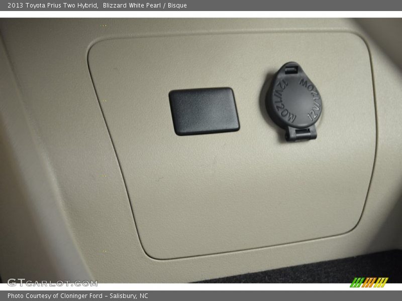 Blizzard White Pearl / Bisque 2013 Toyota Prius Two Hybrid