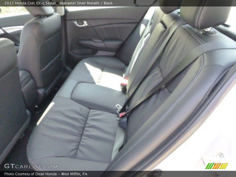 Alabaster Silver Metallic / Black 2013 Honda Civic EX-L Sedan