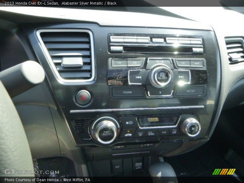 Alabaster Silver Metallic / Black 2013 Honda Civic EX-L Sedan