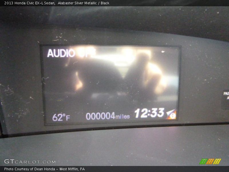 Alabaster Silver Metallic / Black 2013 Honda Civic EX-L Sedan