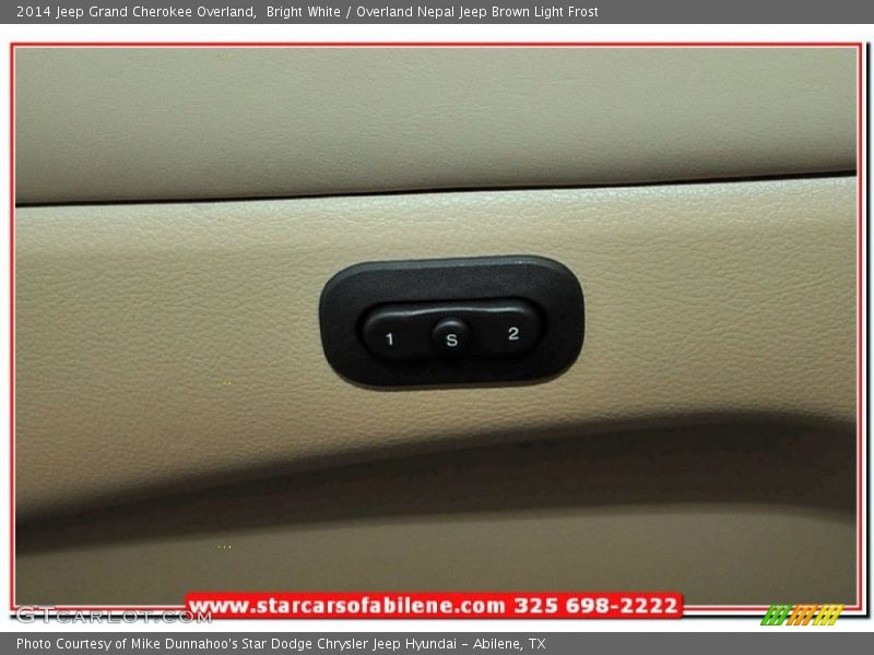 Bright White / Overland Nepal Jeep Brown Light Frost 2014 Jeep Grand Cherokee Overland