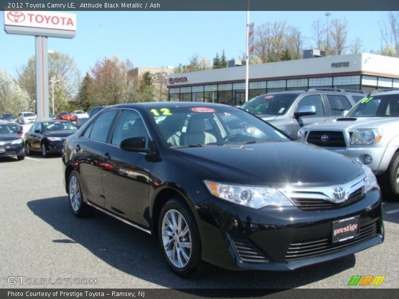 Attitude Black Metallic / Ash 2012 Toyota Camry LE