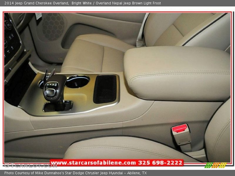 Bright White / Overland Nepal Jeep Brown Light Frost 2014 Jeep Grand Cherokee Overland