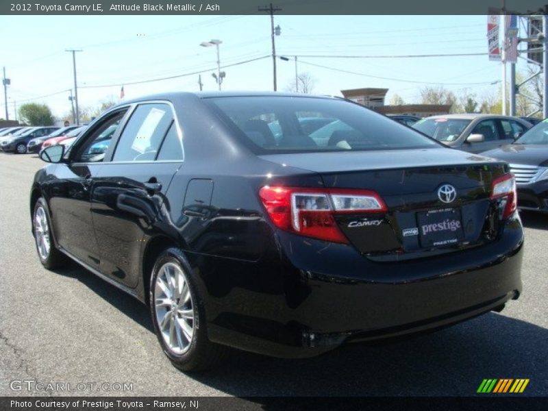 Attitude Black Metallic / Ash 2012 Toyota Camry LE