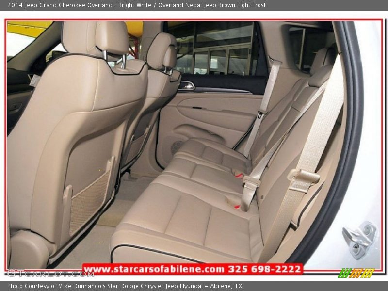 Bright White / Overland Nepal Jeep Brown Light Frost 2014 Jeep Grand Cherokee Overland