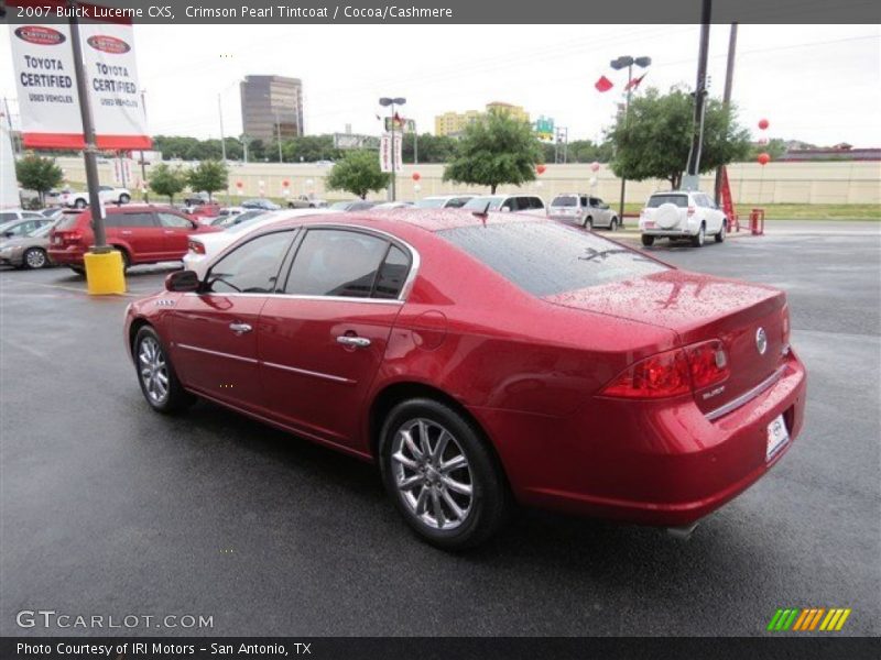 Crimson Pearl Tintcoat / Cocoa/Cashmere 2007 Buick Lucerne CXS