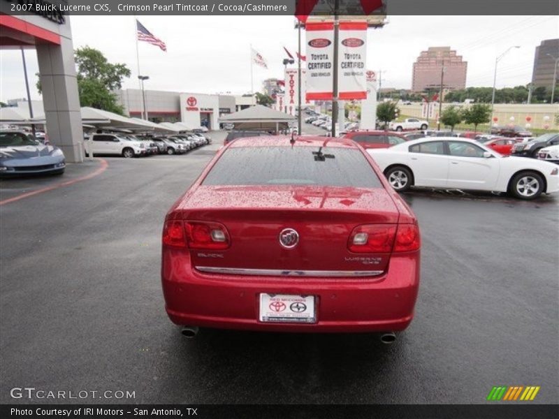 Crimson Pearl Tintcoat / Cocoa/Cashmere 2007 Buick Lucerne CXS