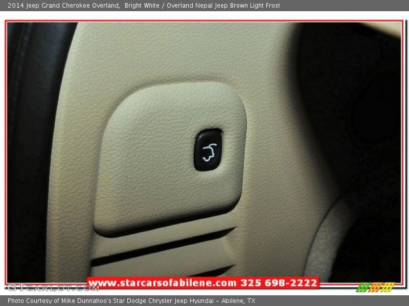 Bright White / Overland Nepal Jeep Brown Light Frost 2014 Jeep Grand Cherokee Overland