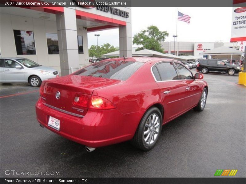 Crimson Pearl Tintcoat / Cocoa/Cashmere 2007 Buick Lucerne CXS