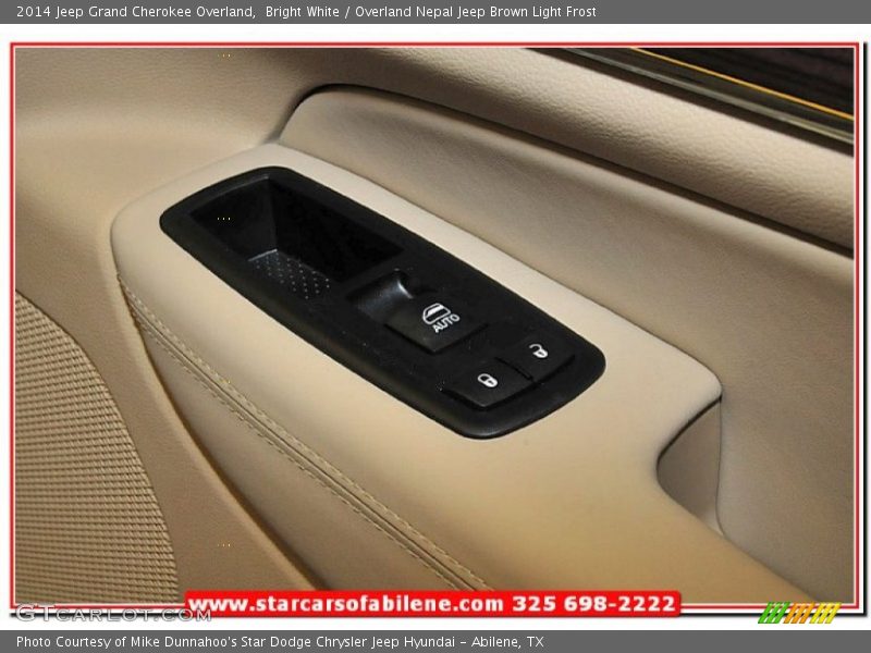 Bright White / Overland Nepal Jeep Brown Light Frost 2014 Jeep Grand Cherokee Overland