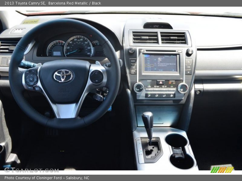 Barcelona Red Metallic / Black 2013 Toyota Camry SE