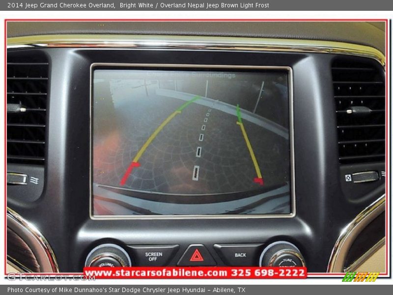 Bright White / Overland Nepal Jeep Brown Light Frost 2014 Jeep Grand Cherokee Overland
