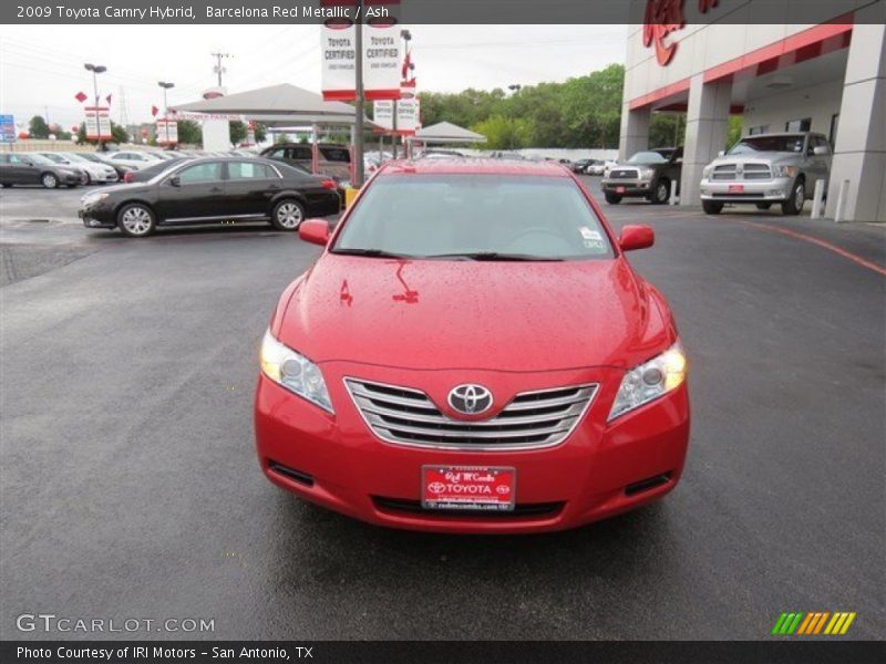 Barcelona Red Metallic / Ash 2009 Toyota Camry Hybrid