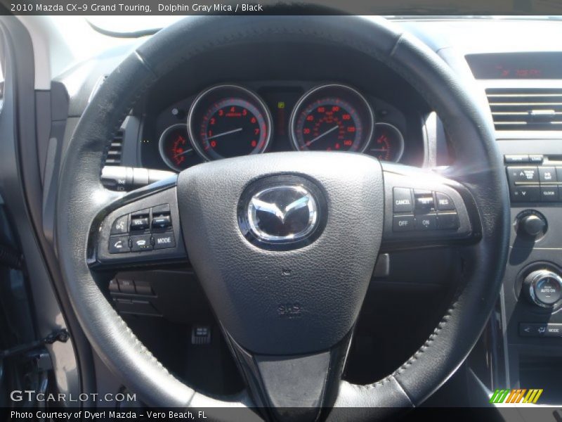 Dolphin Gray Mica / Black 2010 Mazda CX-9 Grand Touring