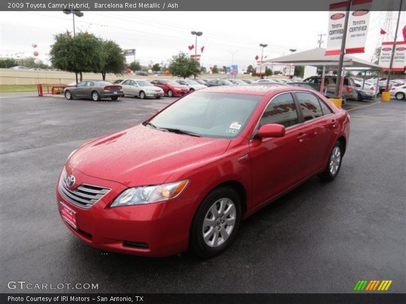 Barcelona Red Metallic / Ash 2009 Toyota Camry Hybrid