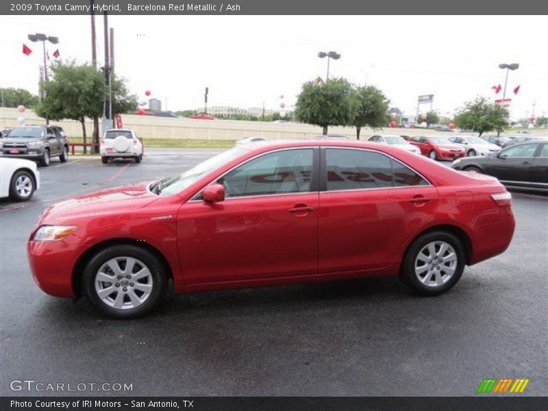 Barcelona Red Metallic / Ash 2009 Toyota Camry Hybrid