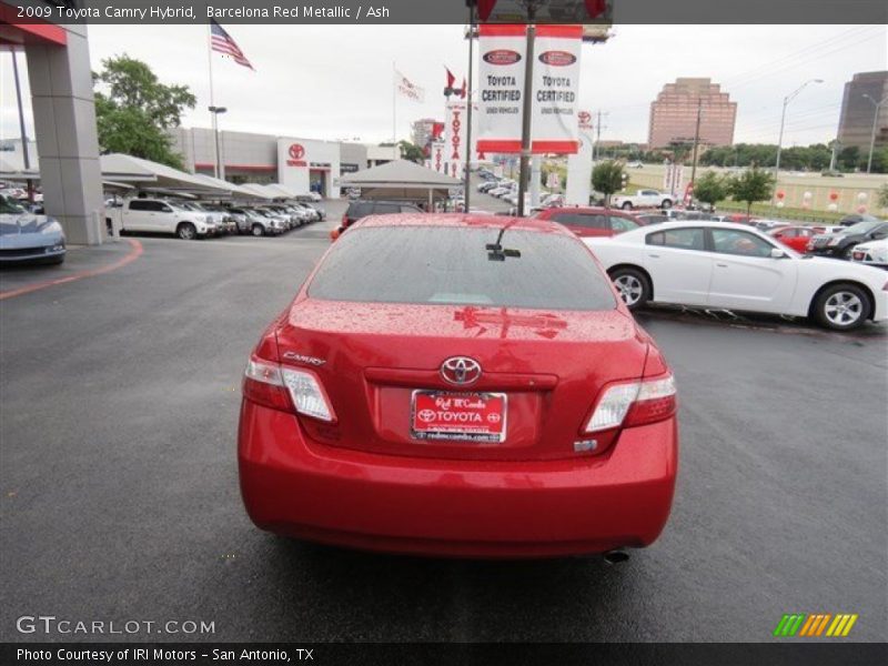 Barcelona Red Metallic / Ash 2009 Toyota Camry Hybrid