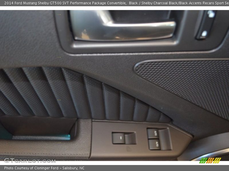 Black / Shelby Charcoal Black/Black Accents Recaro Sport Seats 2014 Ford Mustang Shelby GT500 SVT Performance Package Convertible