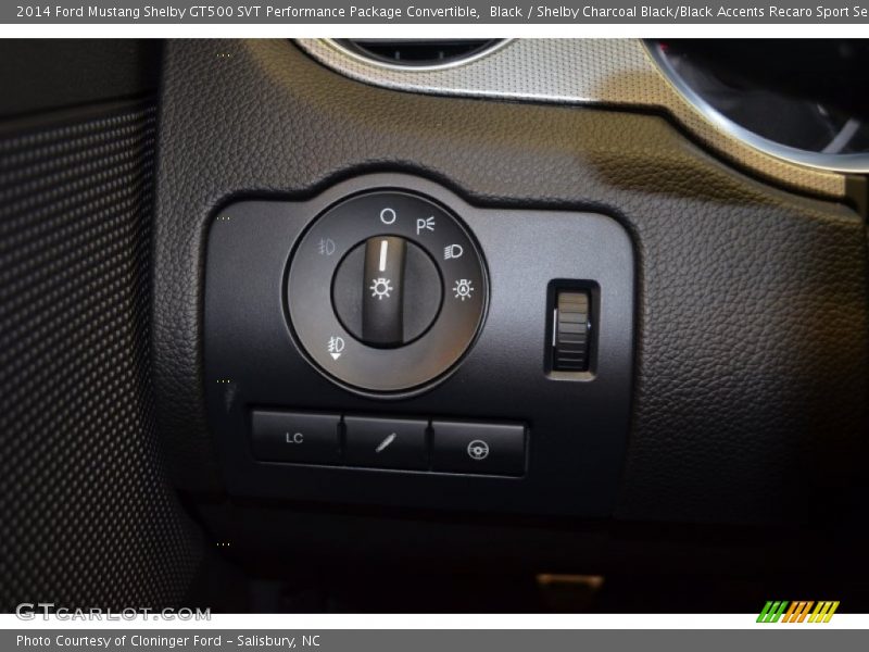 Controls of 2014 Mustang Shelby GT500 SVT Performance Package Convertible