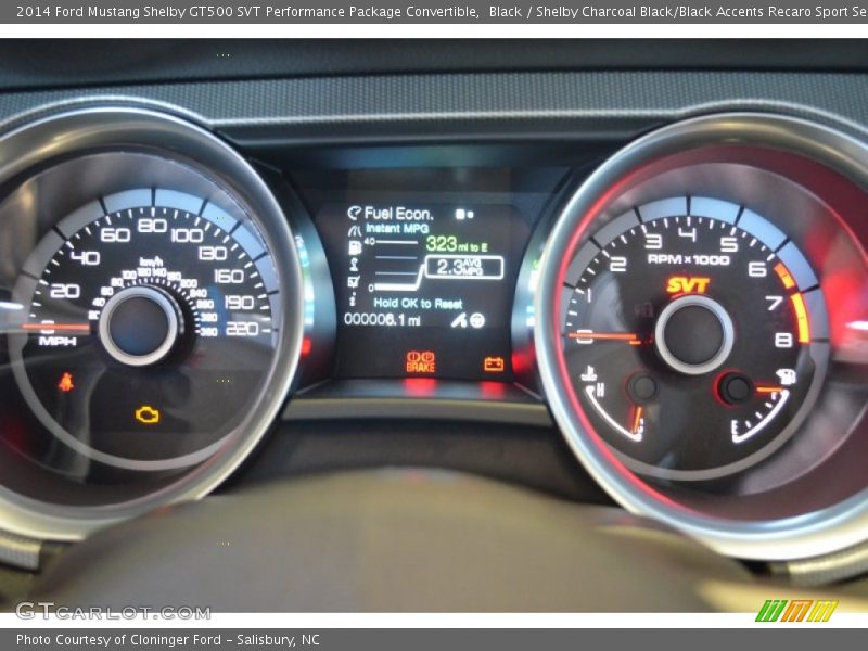  2014 Mustang Shelby GT500 SVT Performance Package Convertible Shelby GT500 SVT Performance Package Convertible Gauges
