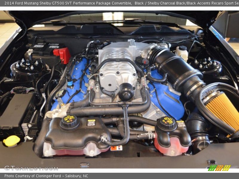  2014 Mustang Shelby GT500 SVT Performance Package Convertible Engine - 5.8 Liter SVT Supercharged DOHC 32-Valve Ti-VCT V8