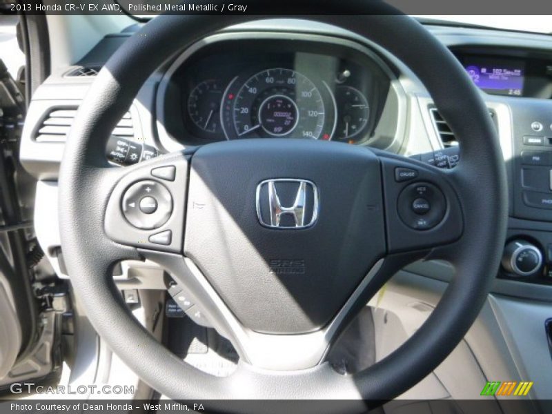 Polished Metal Metallic / Gray 2013 Honda CR-V EX AWD