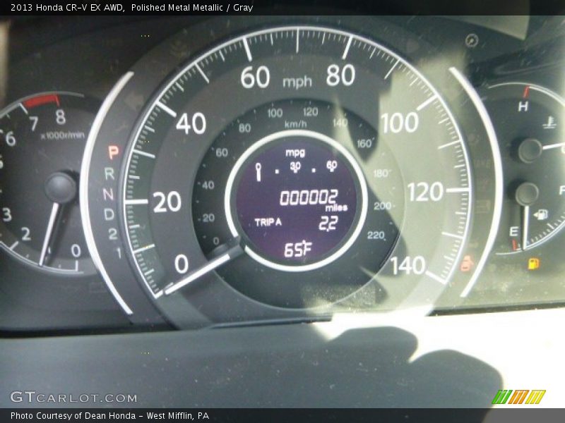 Polished Metal Metallic / Gray 2013 Honda CR-V EX AWD