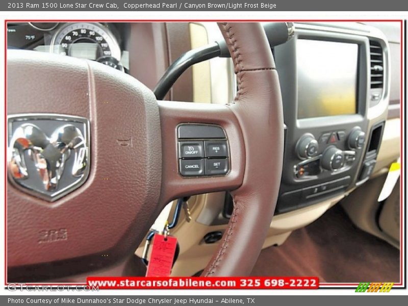 Copperhead Pearl / Canyon Brown/Light Frost Beige 2013 Ram 1500 Lone Star Crew Cab