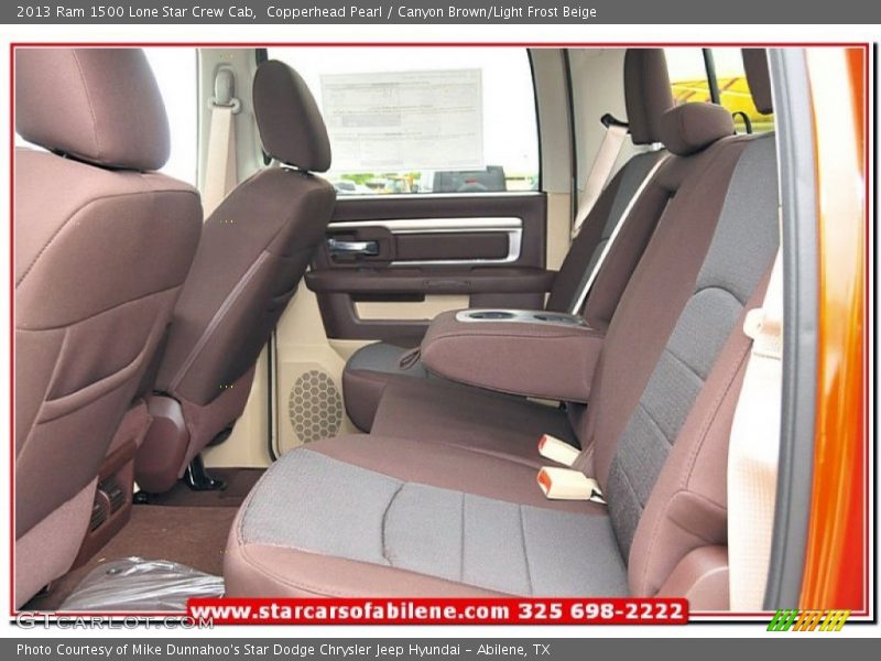 Copperhead Pearl / Canyon Brown/Light Frost Beige 2013 Ram 1500 Lone Star Crew Cab