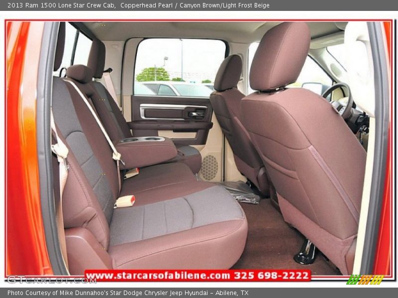 Copperhead Pearl / Canyon Brown/Light Frost Beige 2013 Ram 1500 Lone Star Crew Cab