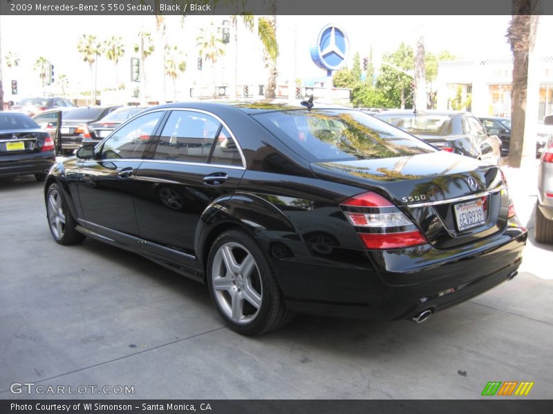 Black / Black 2009 Mercedes-Benz S 550 Sedan