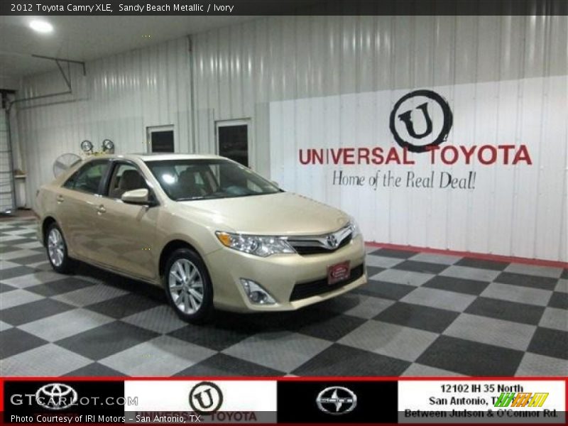 Sandy Beach Metallic / Ivory 2012 Toyota Camry XLE
