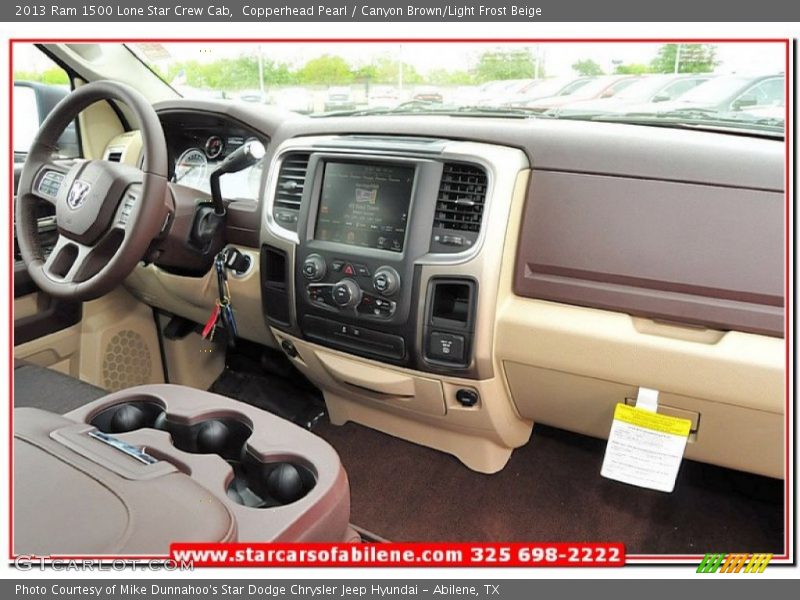 Copperhead Pearl / Canyon Brown/Light Frost Beige 2013 Ram 1500 Lone Star Crew Cab