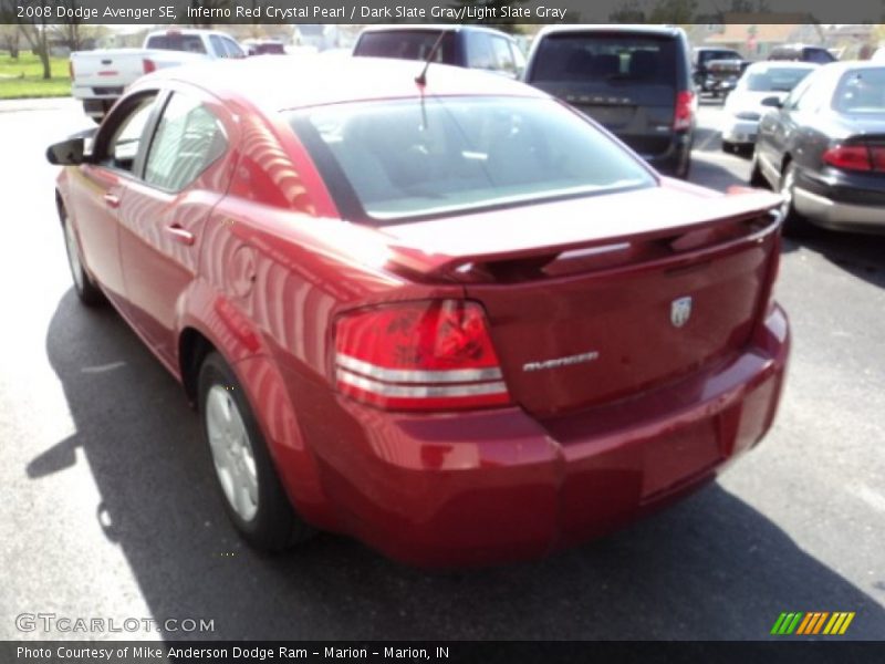Inferno Red Crystal Pearl / Dark Slate Gray/Light Slate Gray 2008 Dodge Avenger SE