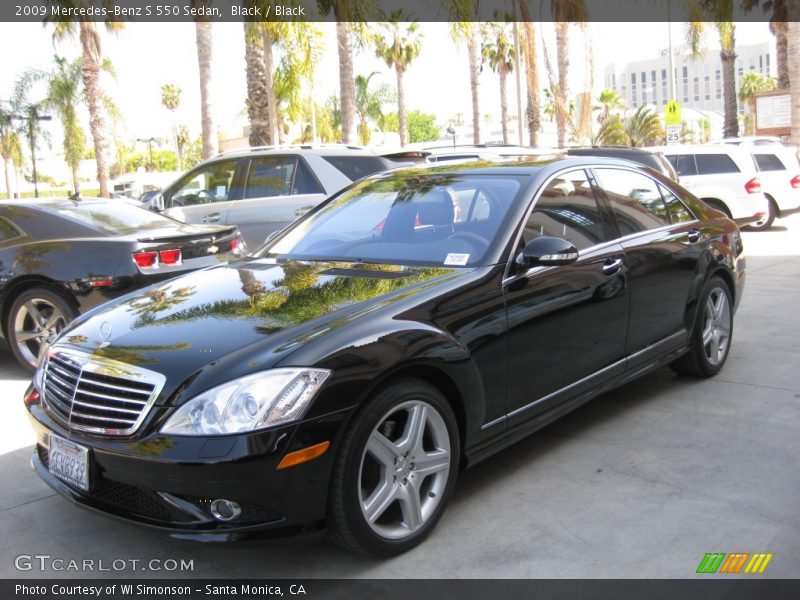 Black / Black 2009 Mercedes-Benz S 550 Sedan