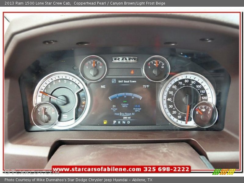 Copperhead Pearl / Canyon Brown/Light Frost Beige 2013 Ram 1500 Lone Star Crew Cab