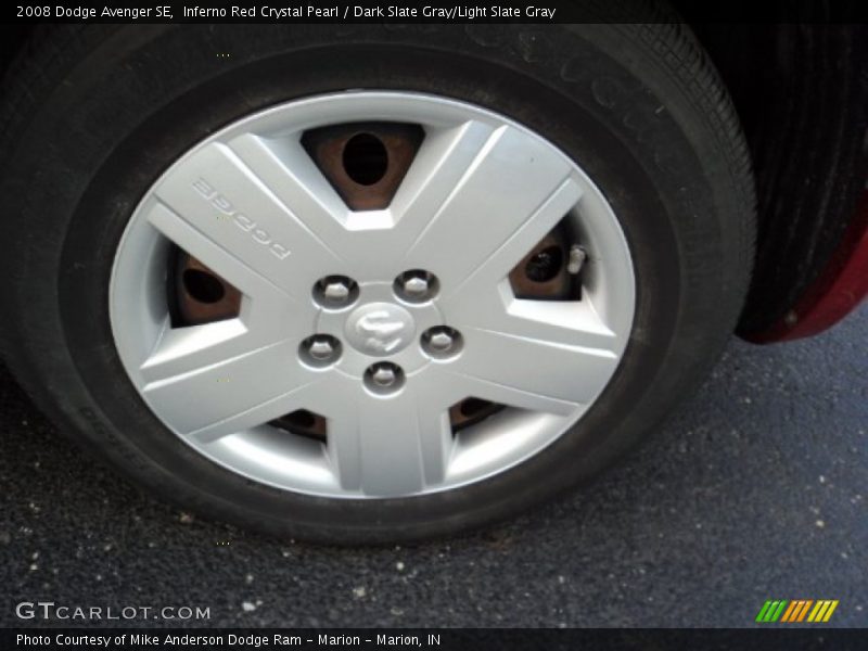 Inferno Red Crystal Pearl / Dark Slate Gray/Light Slate Gray 2008 Dodge Avenger SE